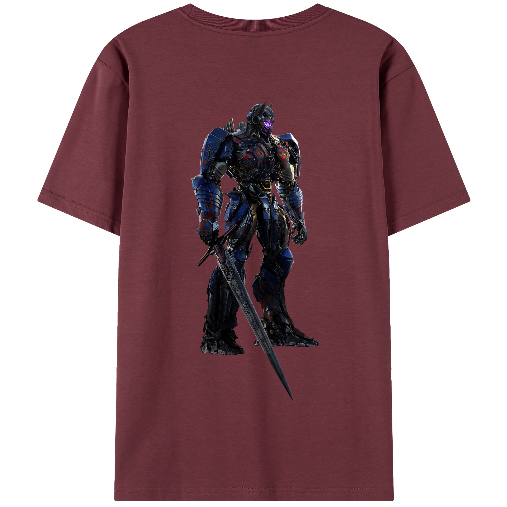 （画像用） Transformers トランスフォーマー 綿100％半袖Tシャツ（背面プリント）
